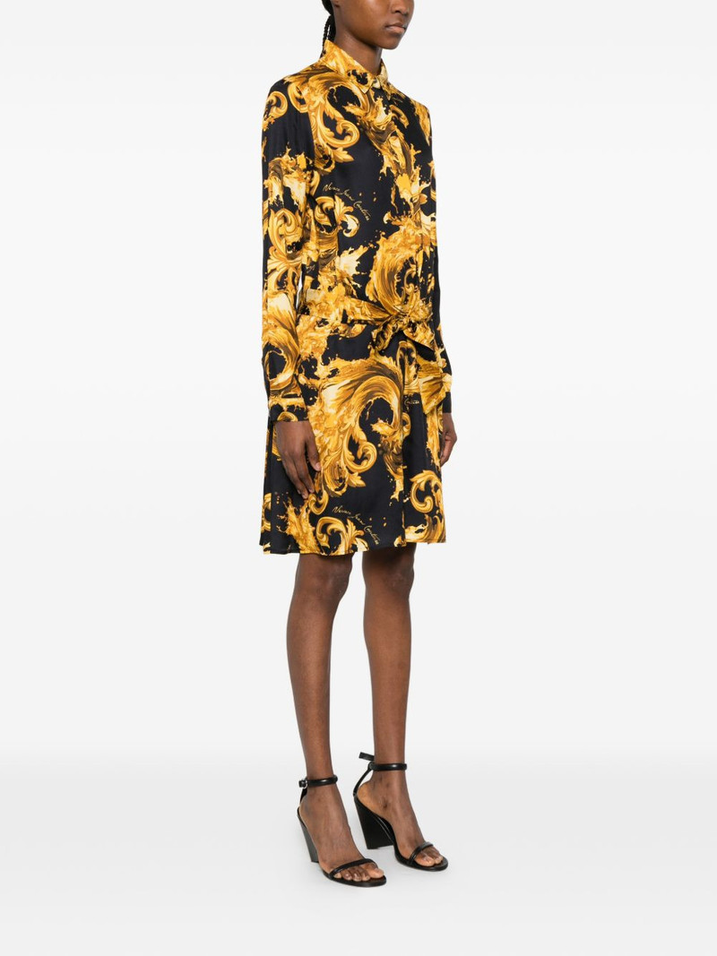 belted printed mini dress 3