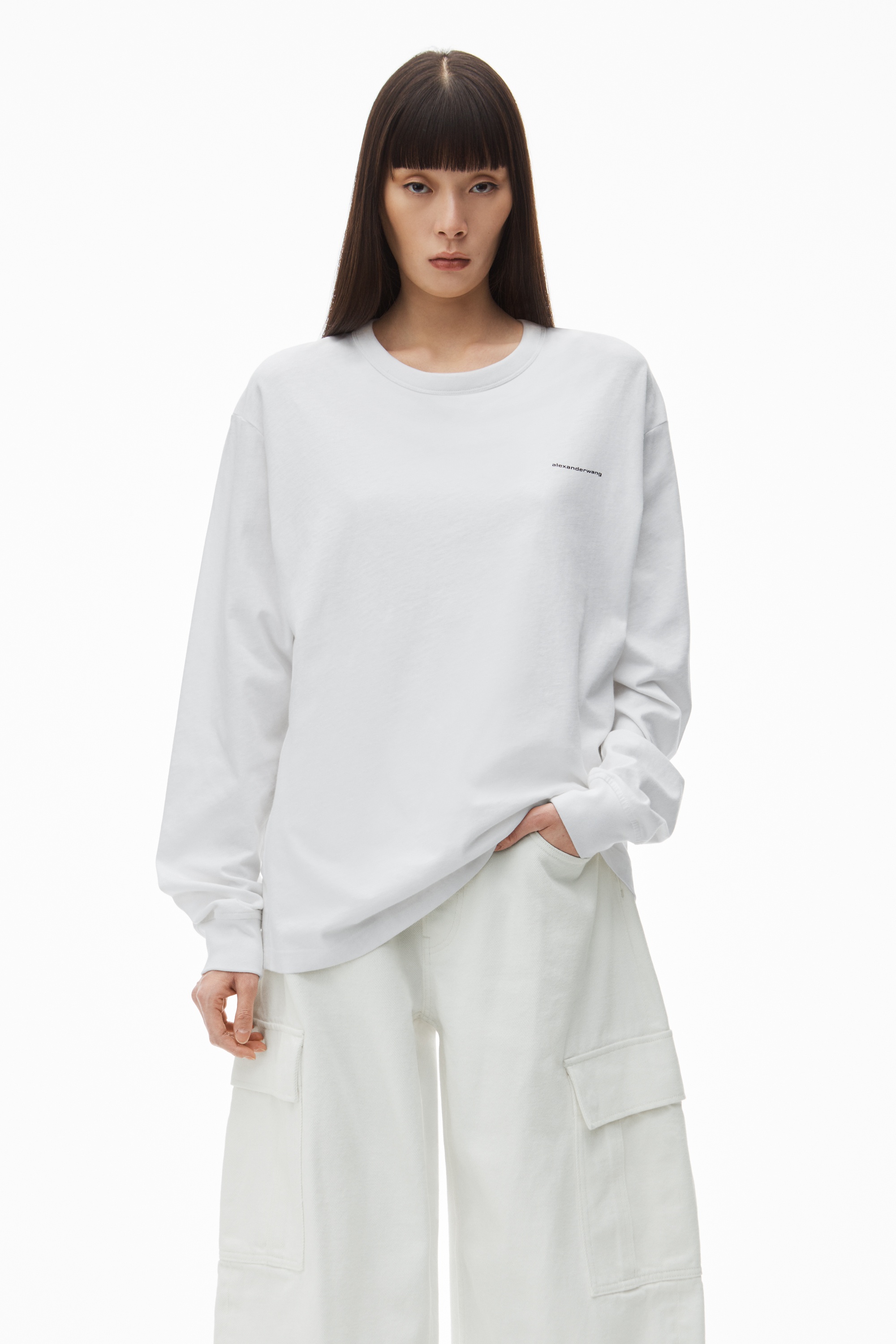 LONG-SLEEVE TEE IN HIGH TWIST JERSEY - 2