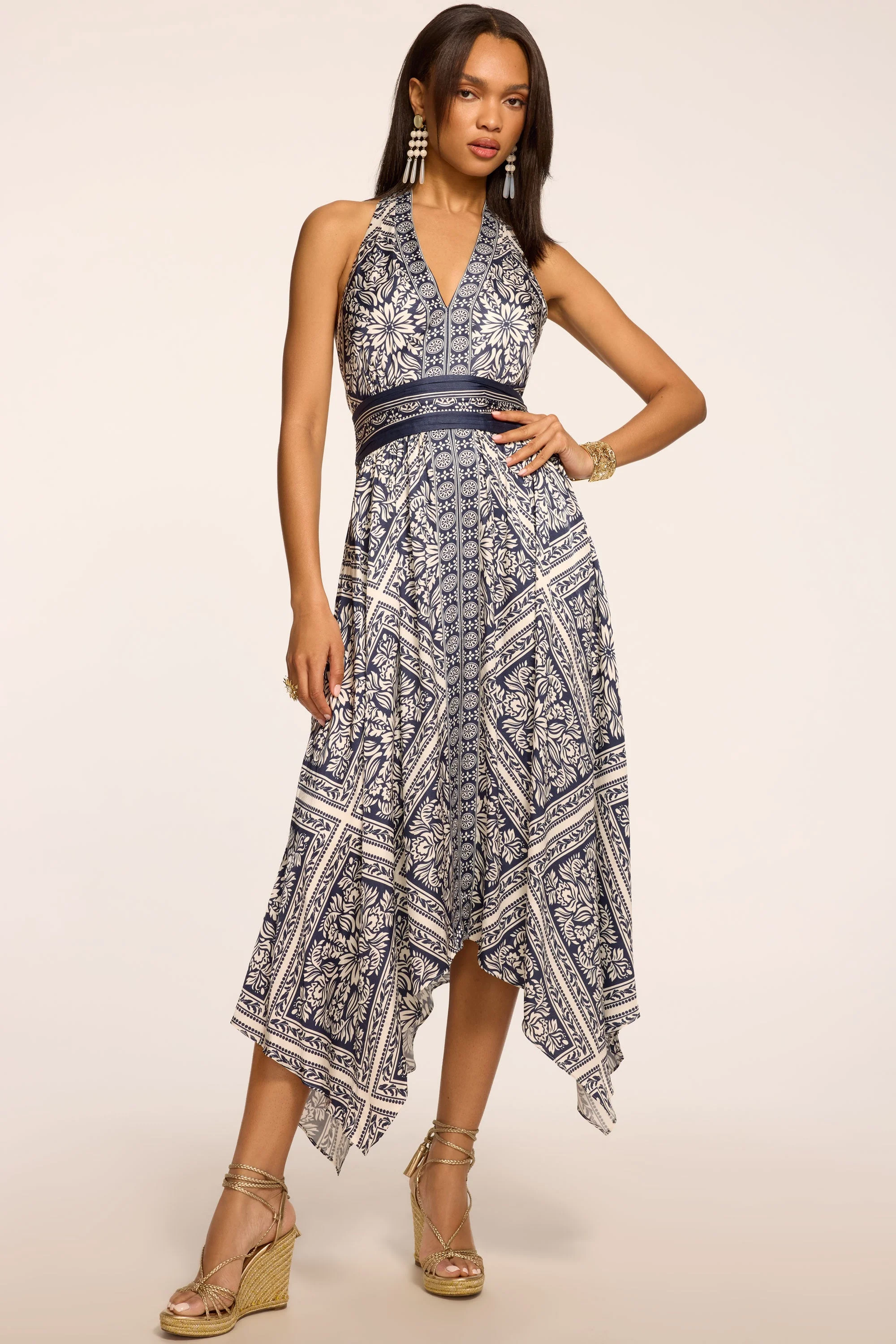 Georgina Printed Midi Dress - 1