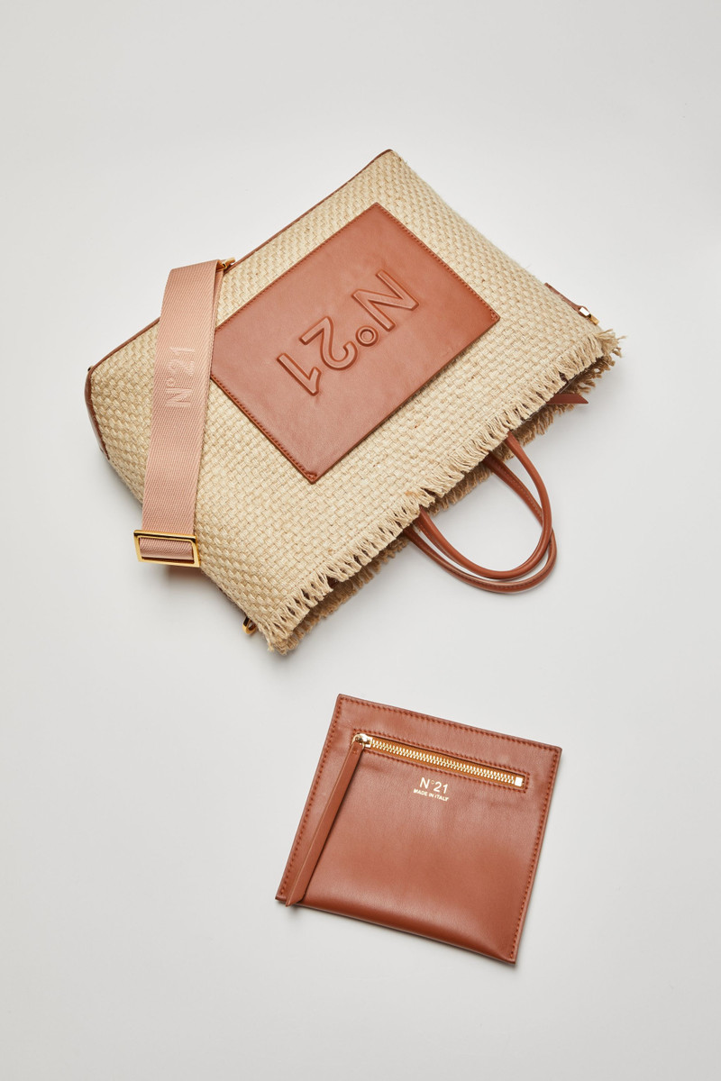 LOGO-EMBOSSED WOVEN SHOPPER 4