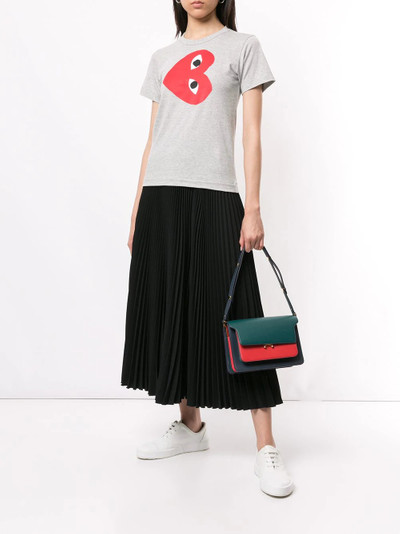 Comme des Garçons PLAY logo-print crew neck T-shirt outlook