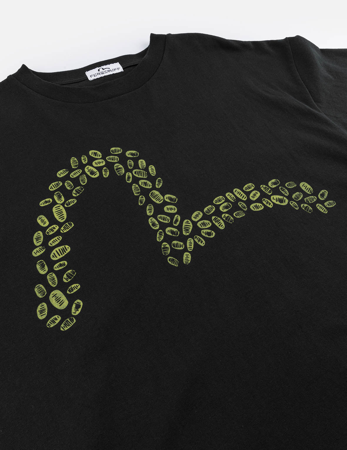 EVISU X F-LAGSTUF-F Shuga and Koban Coin Seagull Print Regular Fit T-shirt - Black - 9