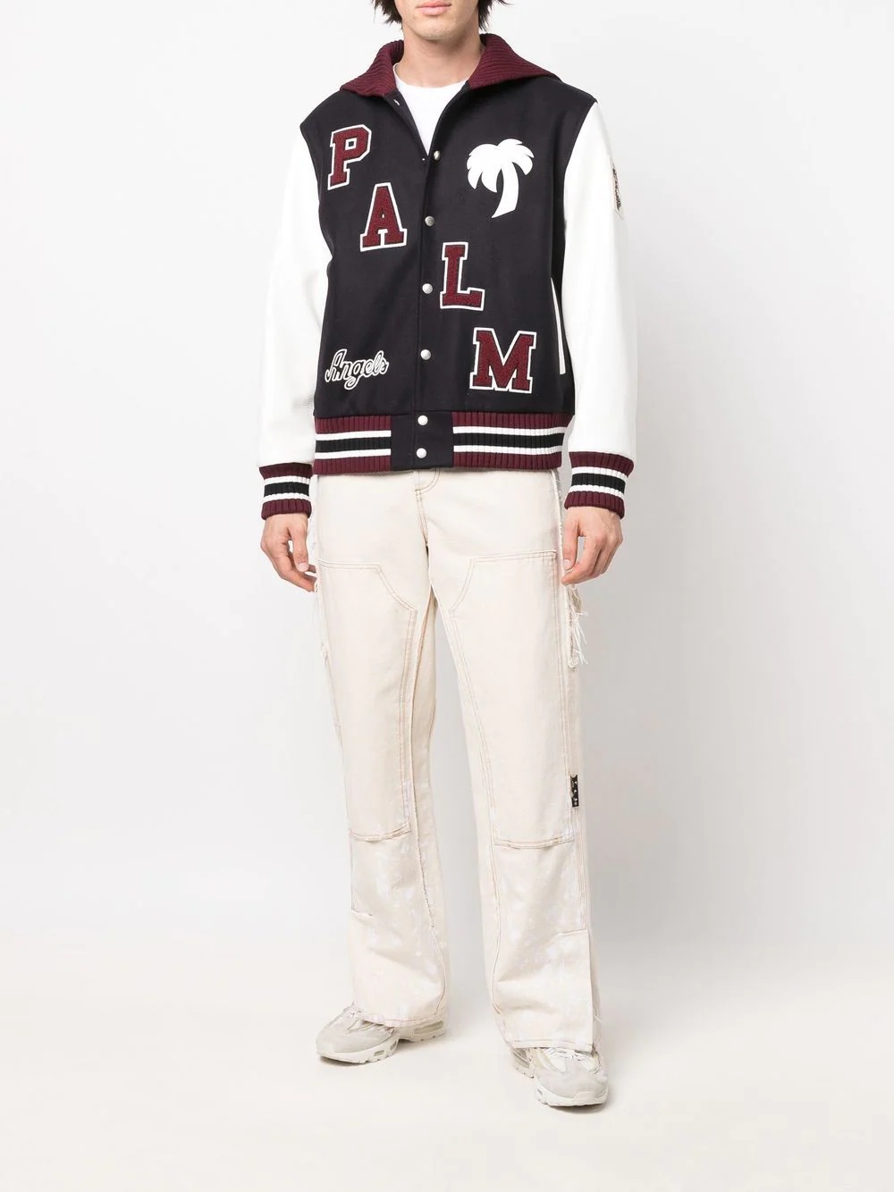 logo-patch varsity jacket - 2