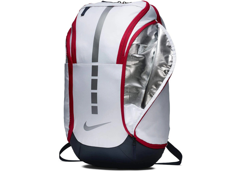 Nike Nike Hoops Elite Hoops Pro Basketball Backpack White/Obsidian/Metallic Cool Grey outlook