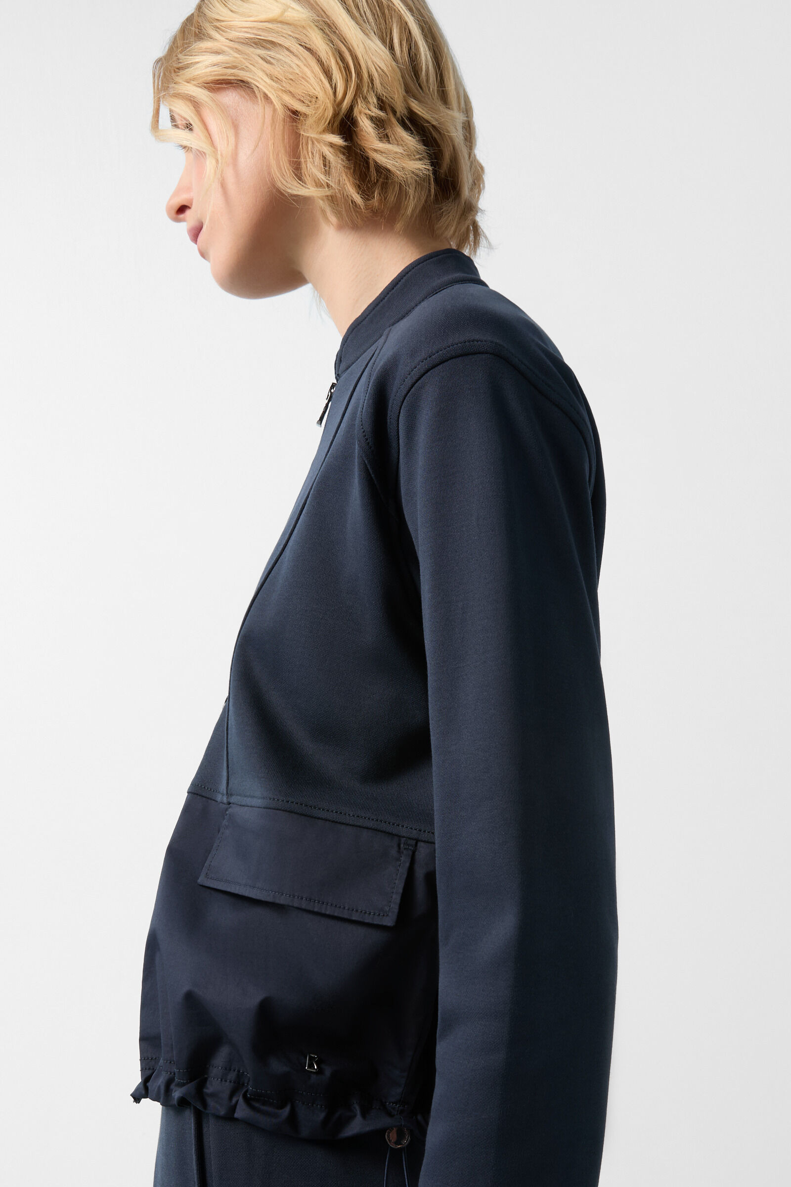 Galina blouson jacket in Navy blue - 5