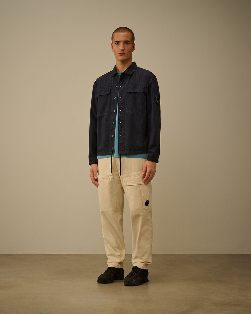 C.P. Company Microreps Peached Lens Button Overshirt outlook