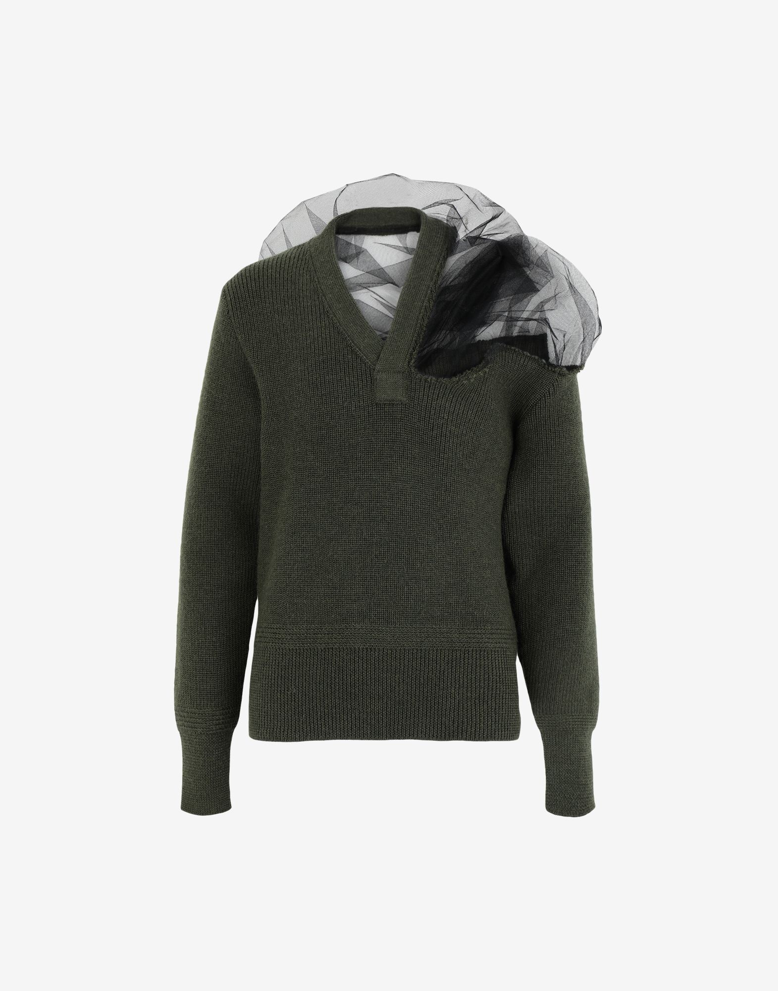 Couture gesture wool sweater - 1