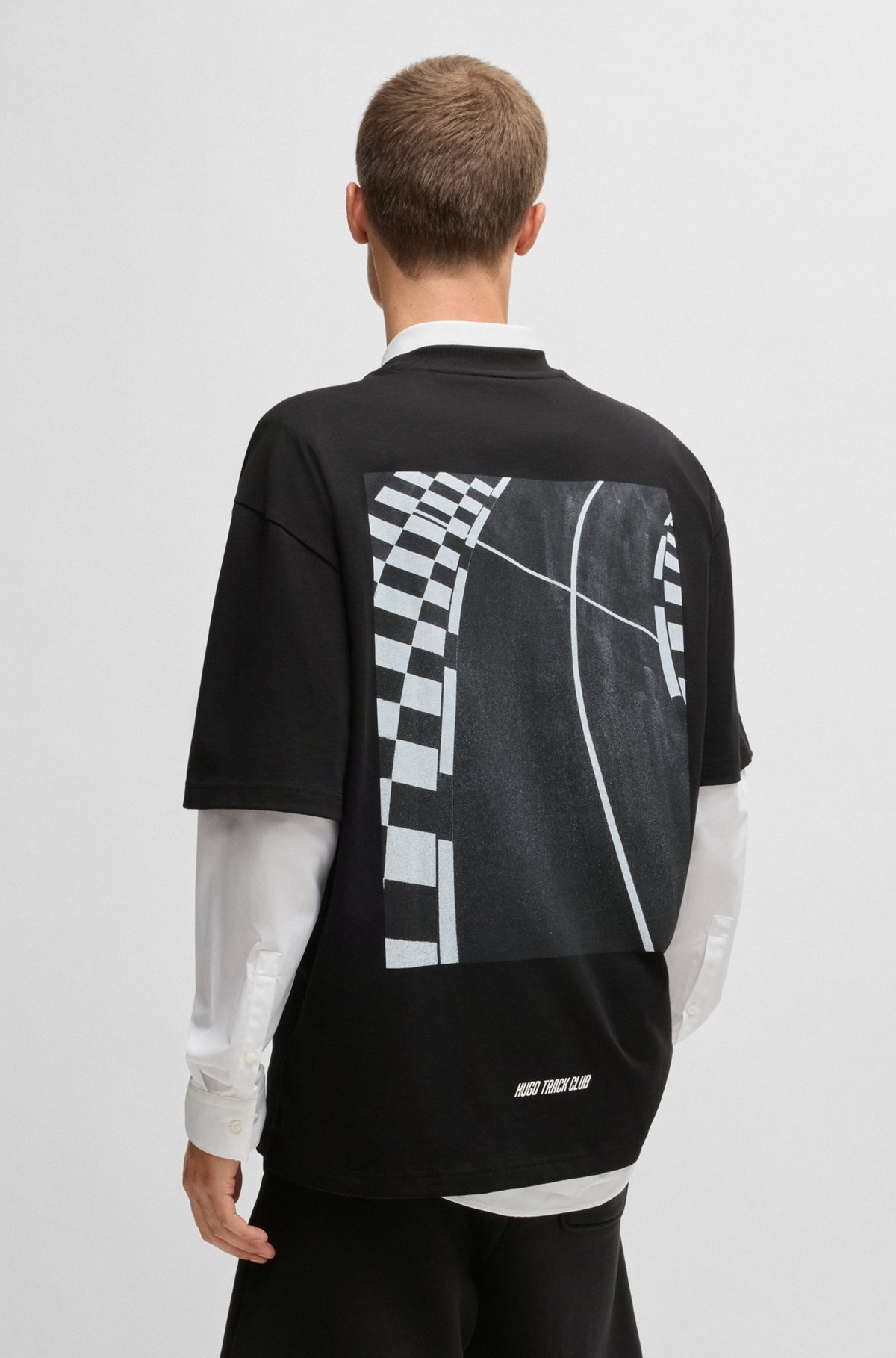 COTTON-JERSEY T-SHIRT WITH RACING PRINTS - 5