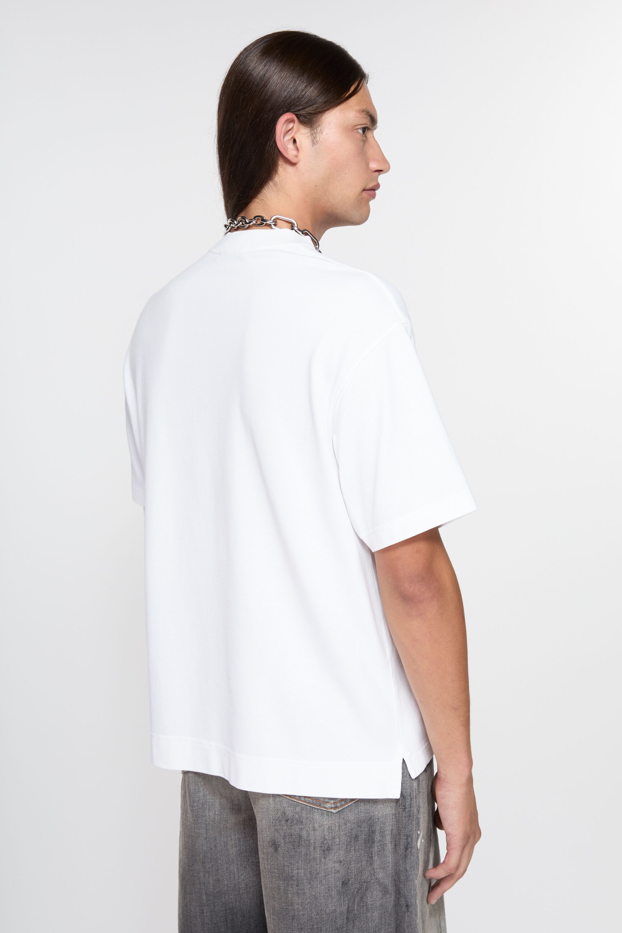 Logo t-shirt - Relaxed fit - Optic White - 3