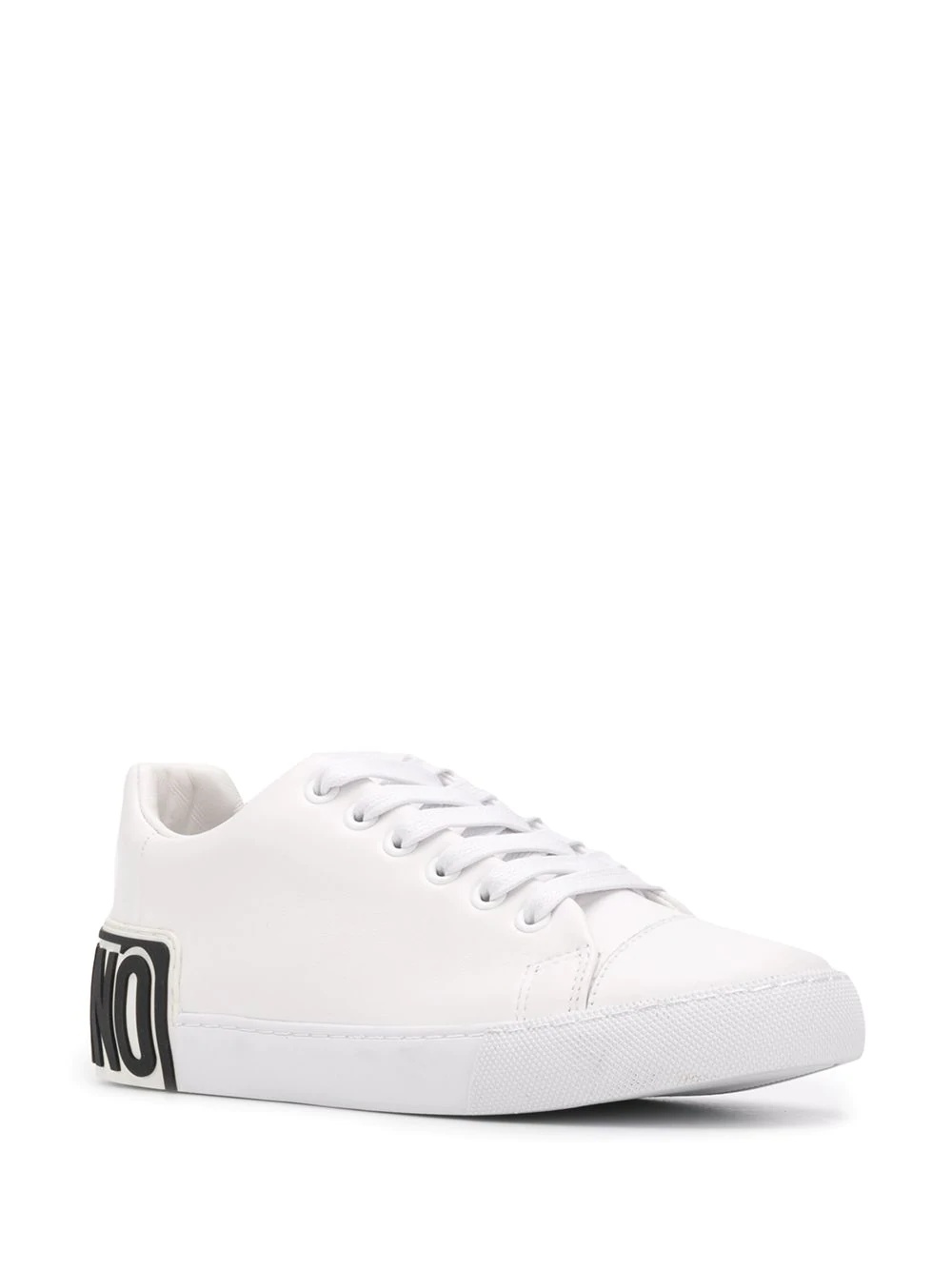 embossed-logo low-top sneakers - 2