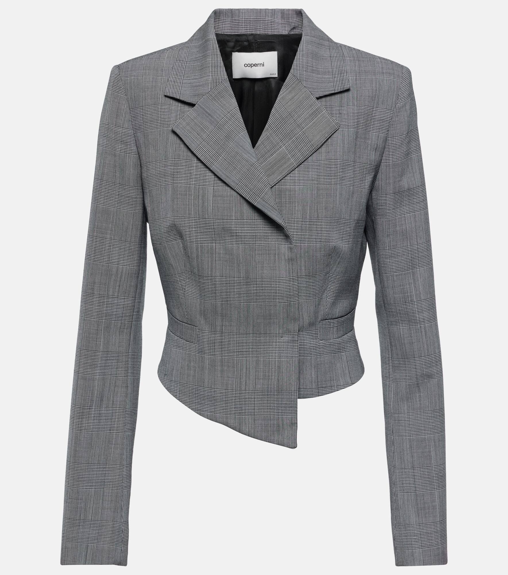 Prince of Wales virgin wool blazer - 1