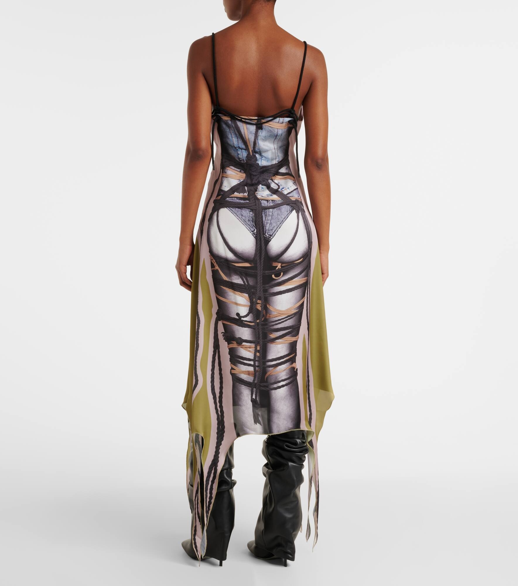 Bondage printed midi dress - 3