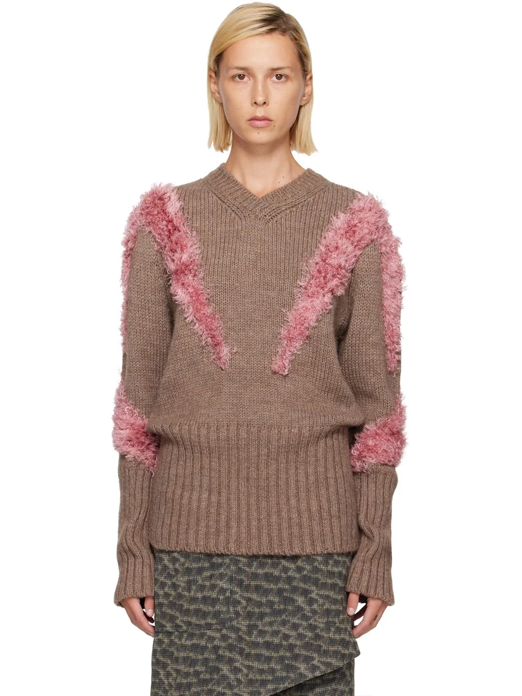 Brown & Pink Macaw Sweater - 1