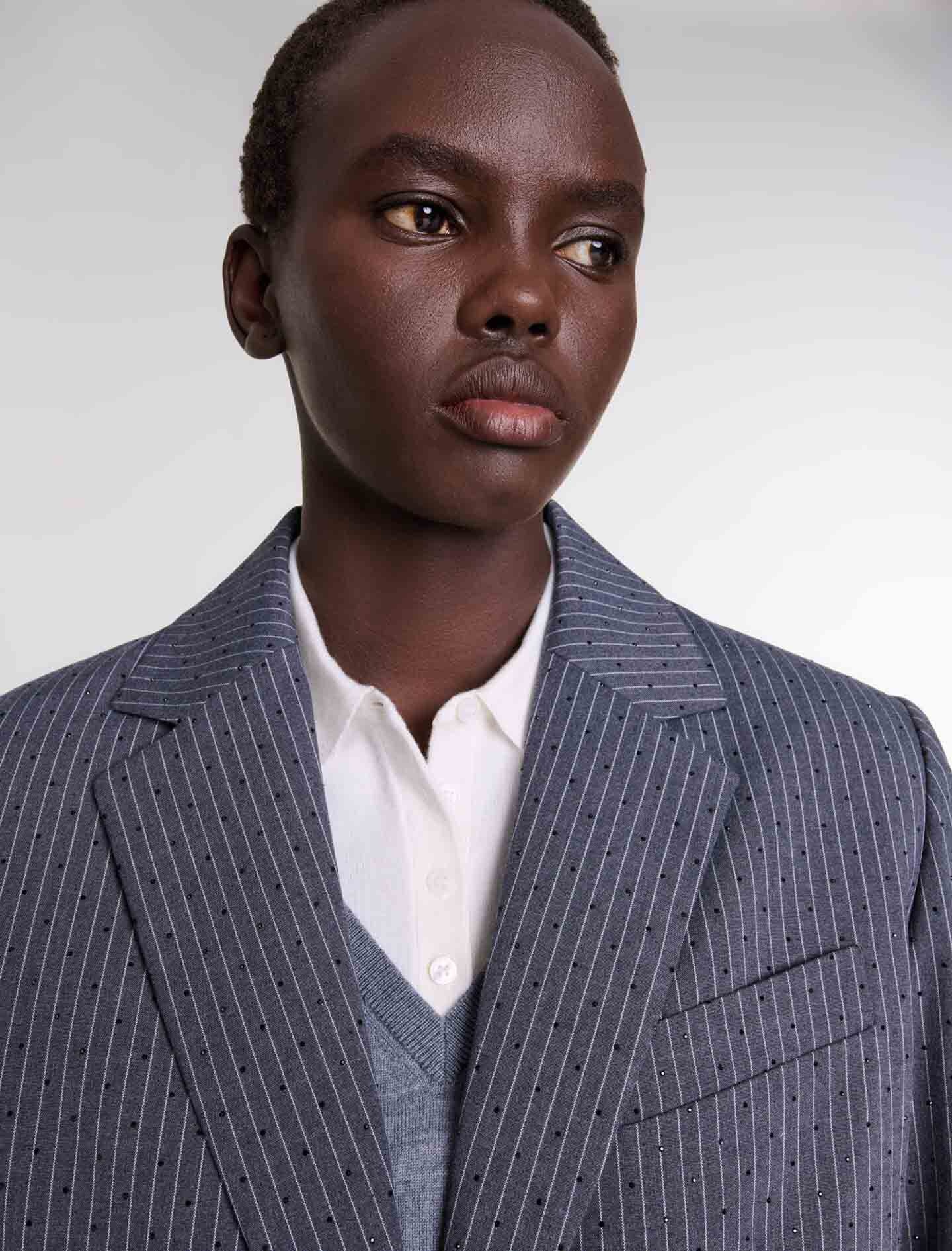 Rhinestone suit jacket - 6
