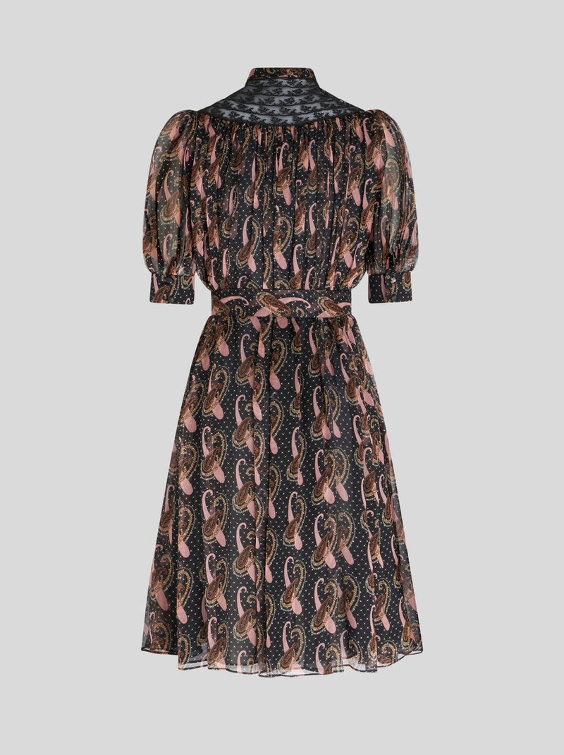 PAISLEY CREPON MINI DRESS 5