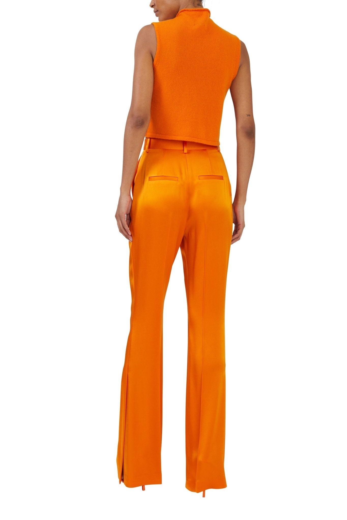 Cashmere Silk Roll Neck Tank - 2