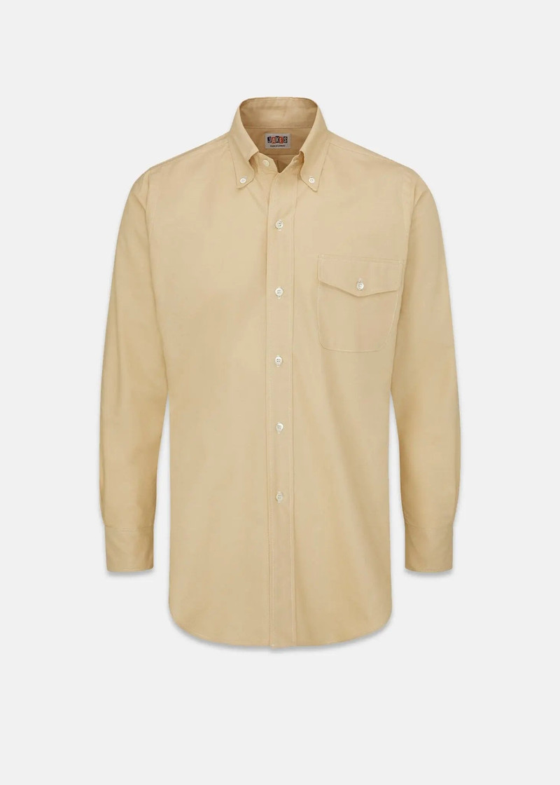 Men's Jakes Shirts Oxford Shirt Yellow 1