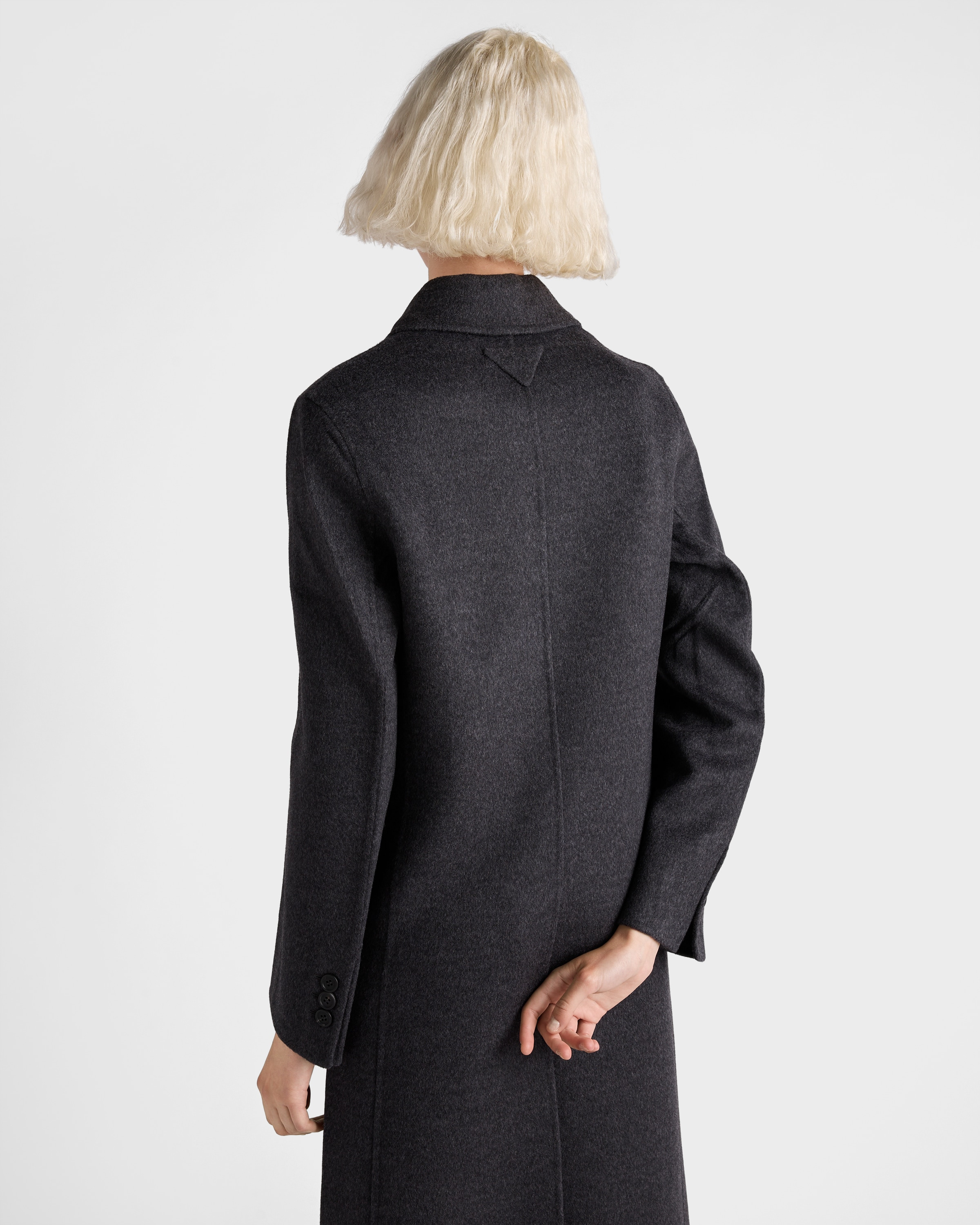 Double-breasted double cashwool coat - 6