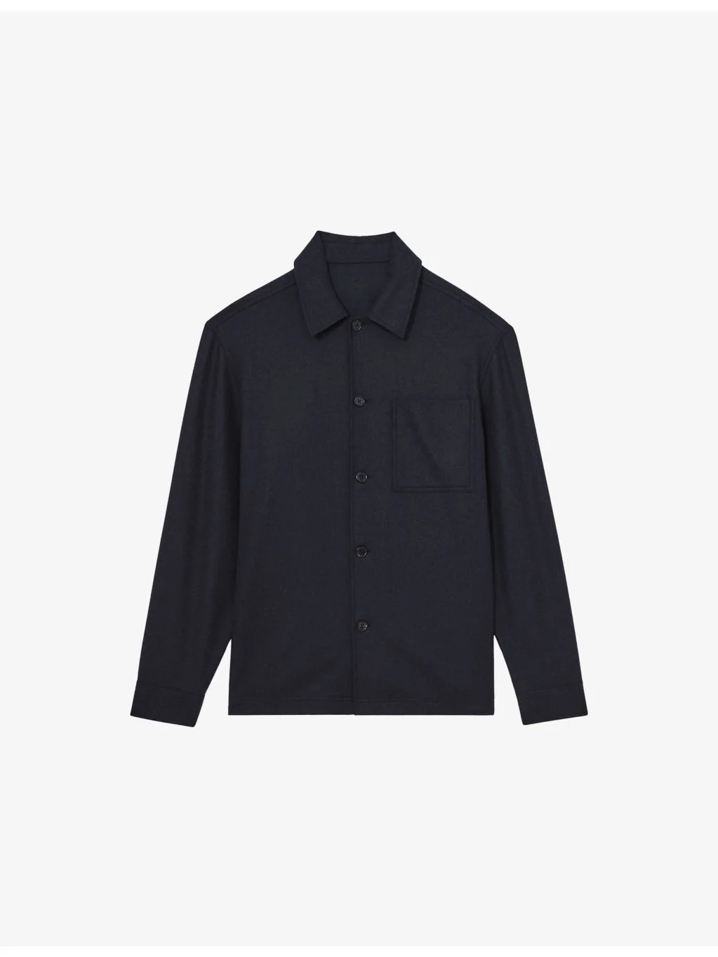 Cooper Patch-Pocket Wool-Blend Shacket - 1