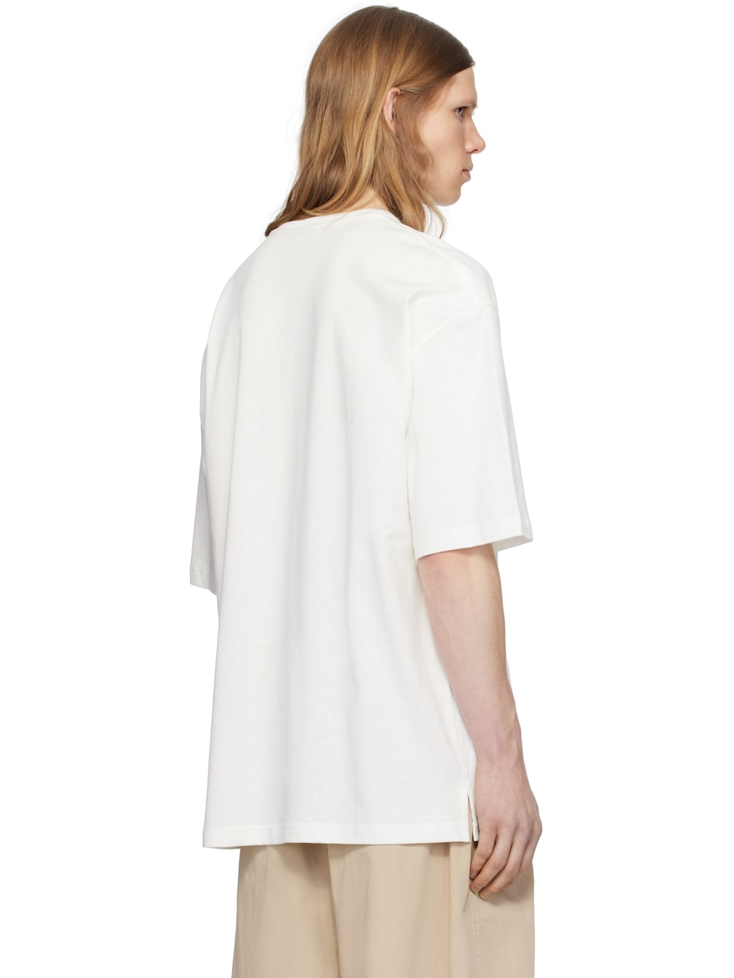 White Boxy Short Sleeve T-shirt - 3