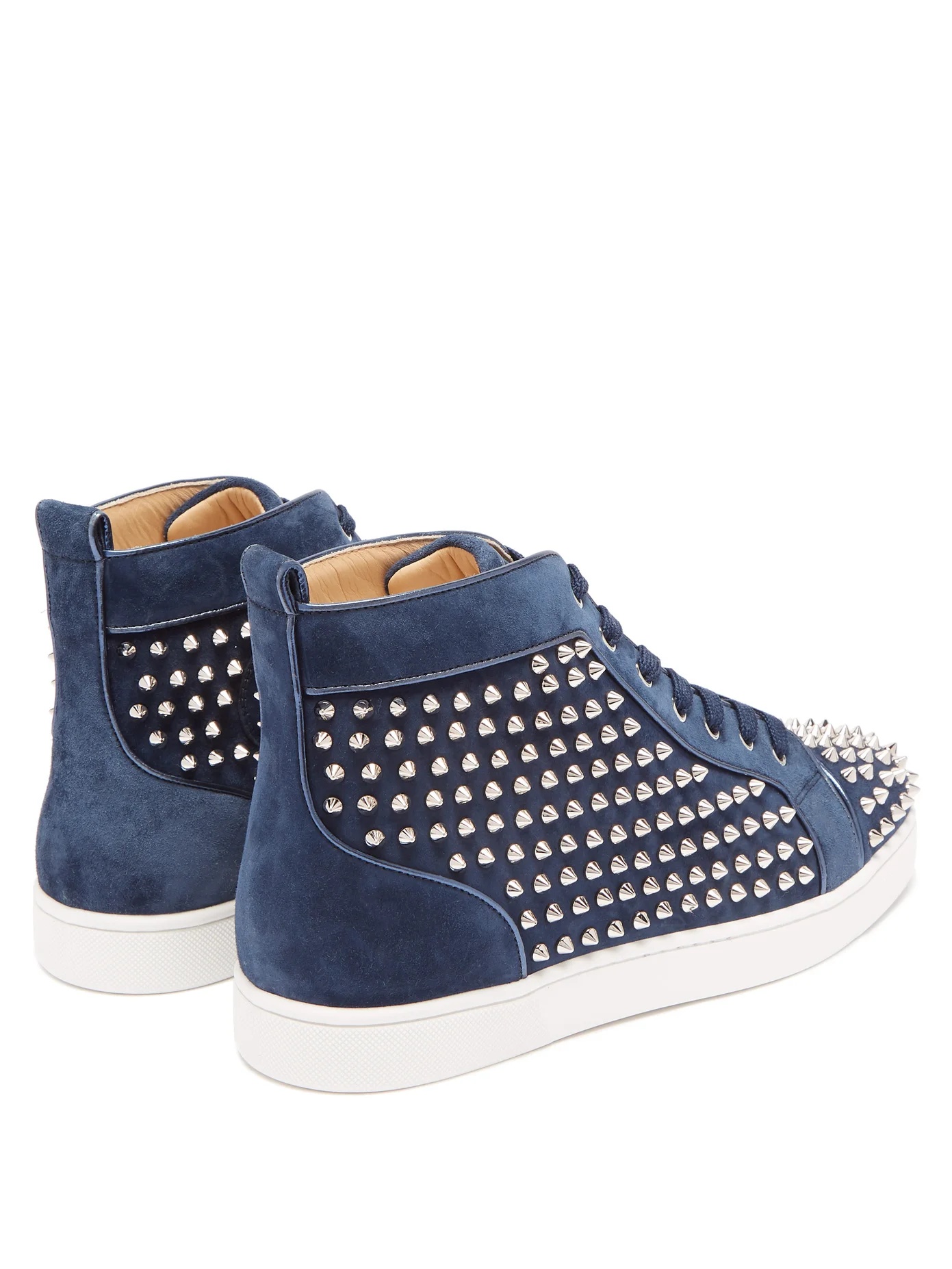 Louis Orlato studded suede high-top trainers - 4