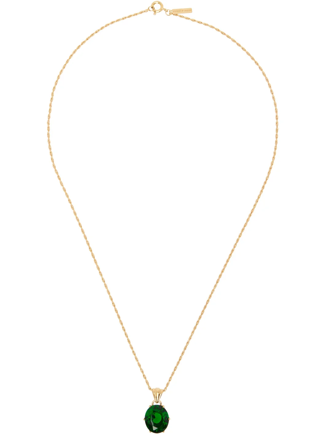 Oval Stone Necklace - 1