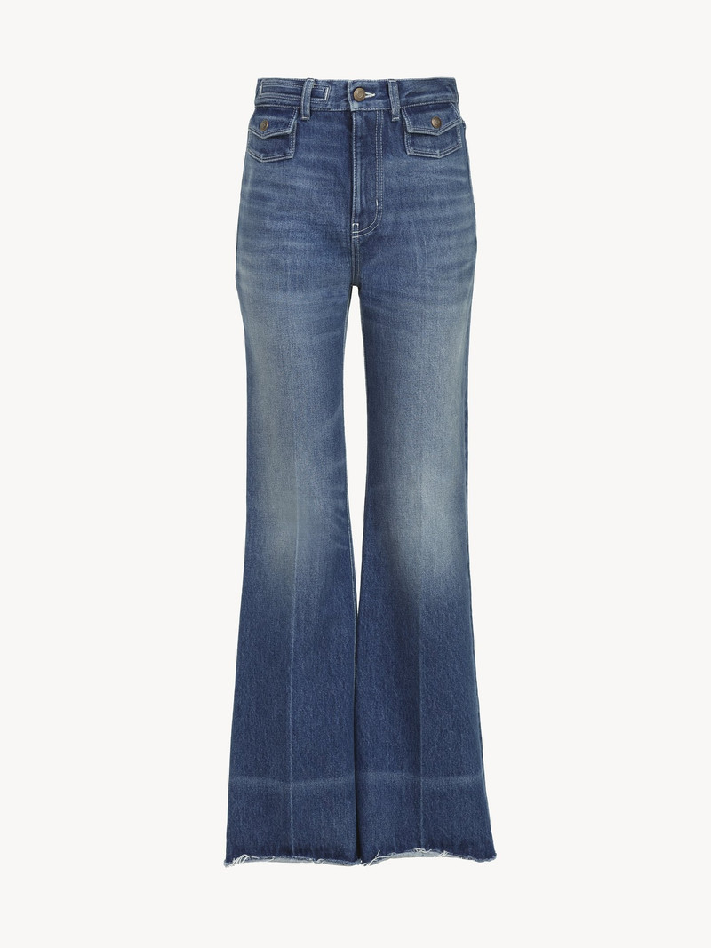 Chloé HIGH-RISE FLARE JEANS IN DENIM outlook