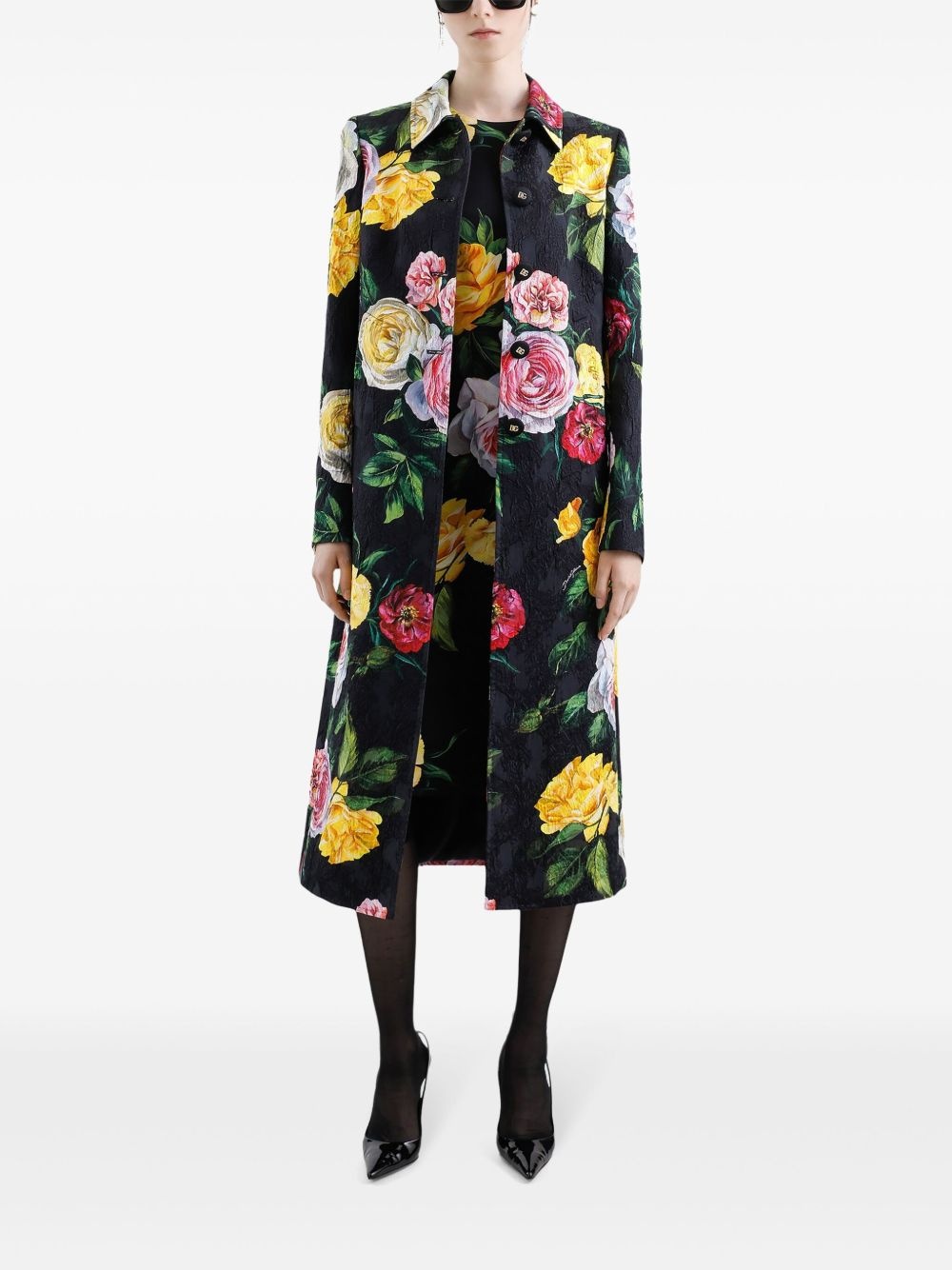 floral-print midi dress - 2