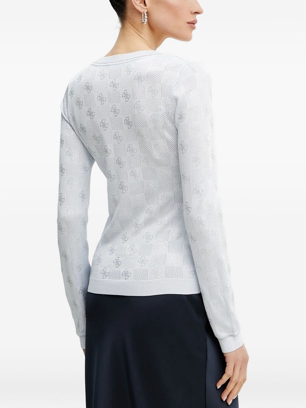 4G logo V-neck sweater - 2