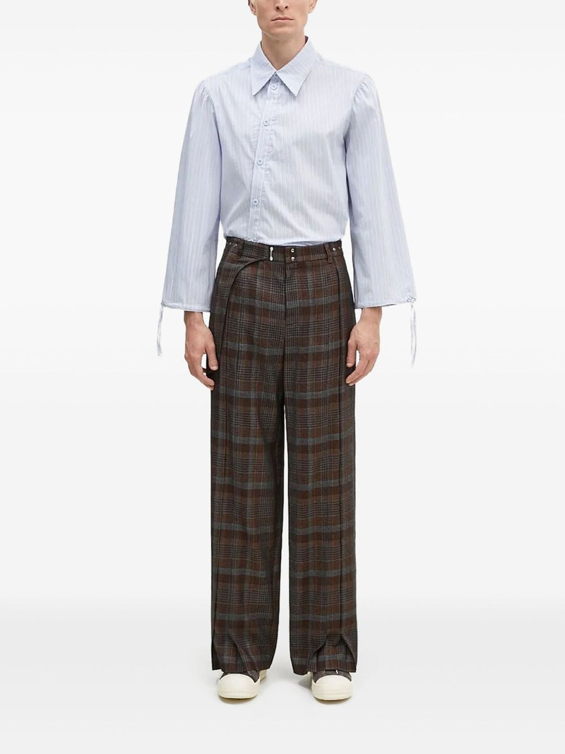 Soe check-wrap apa753m trousers 1