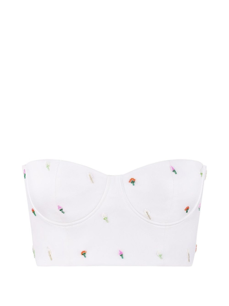 Maia floral-embroidered corset 1