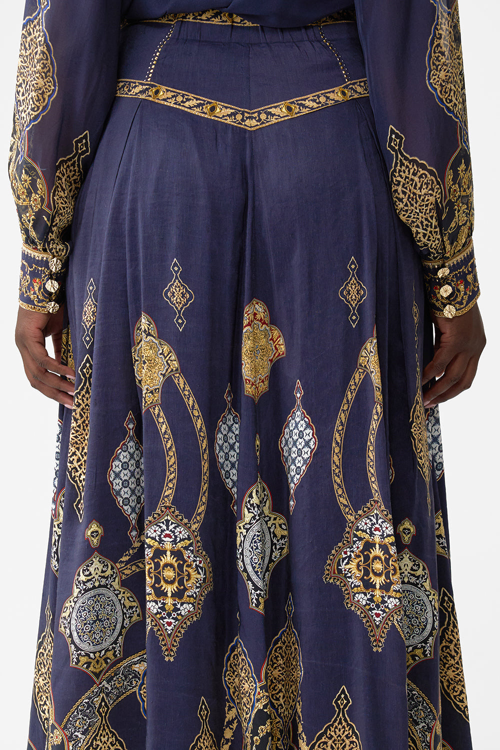 CORSET WAIST MAXI SKIRT - 6