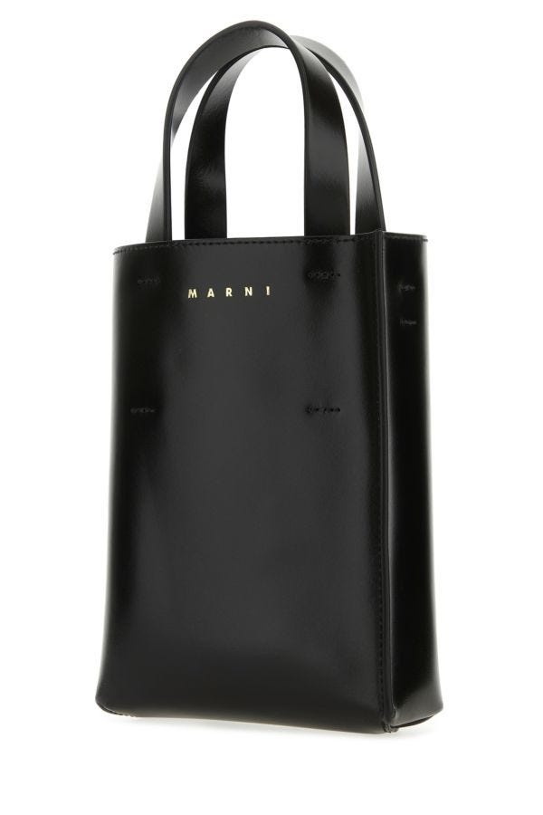 Black leather nano Museo handbag - 2