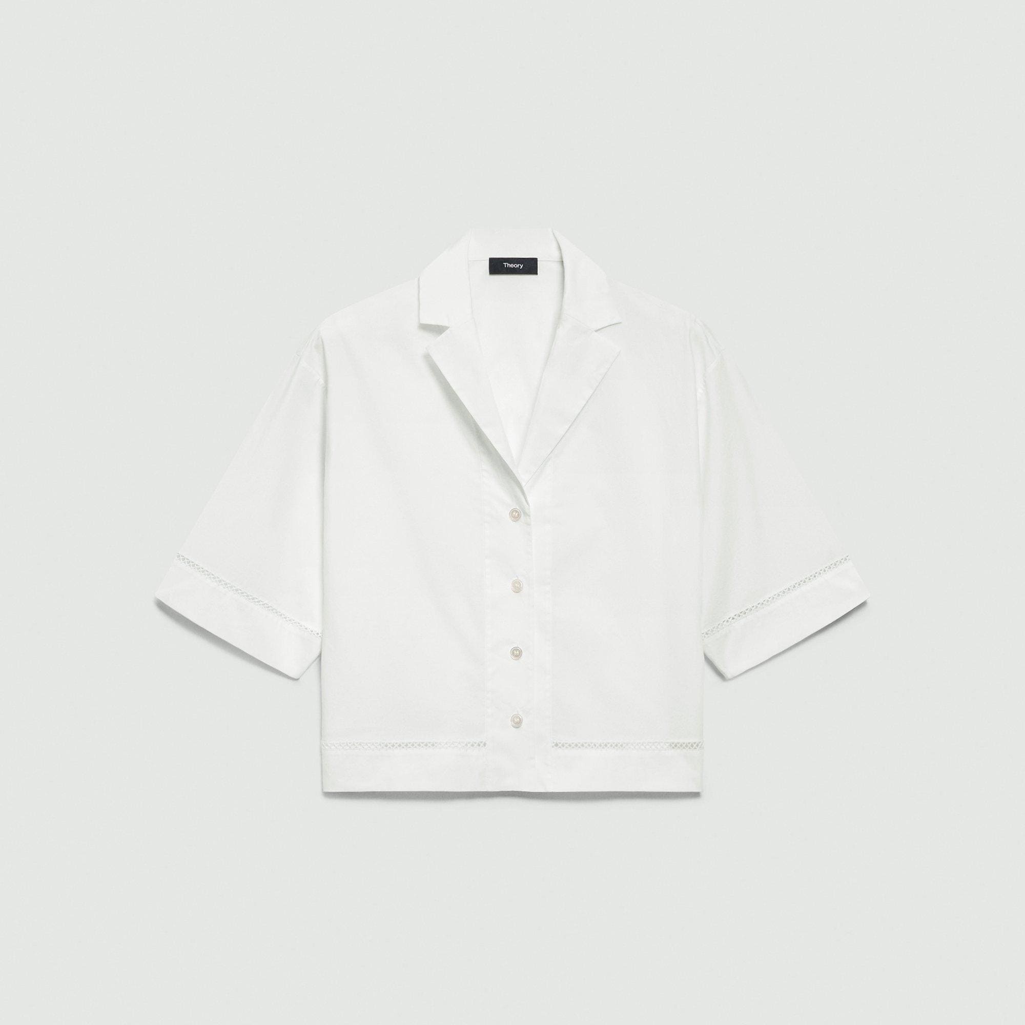 Boxy Camp Shirt in City Poplin - 1