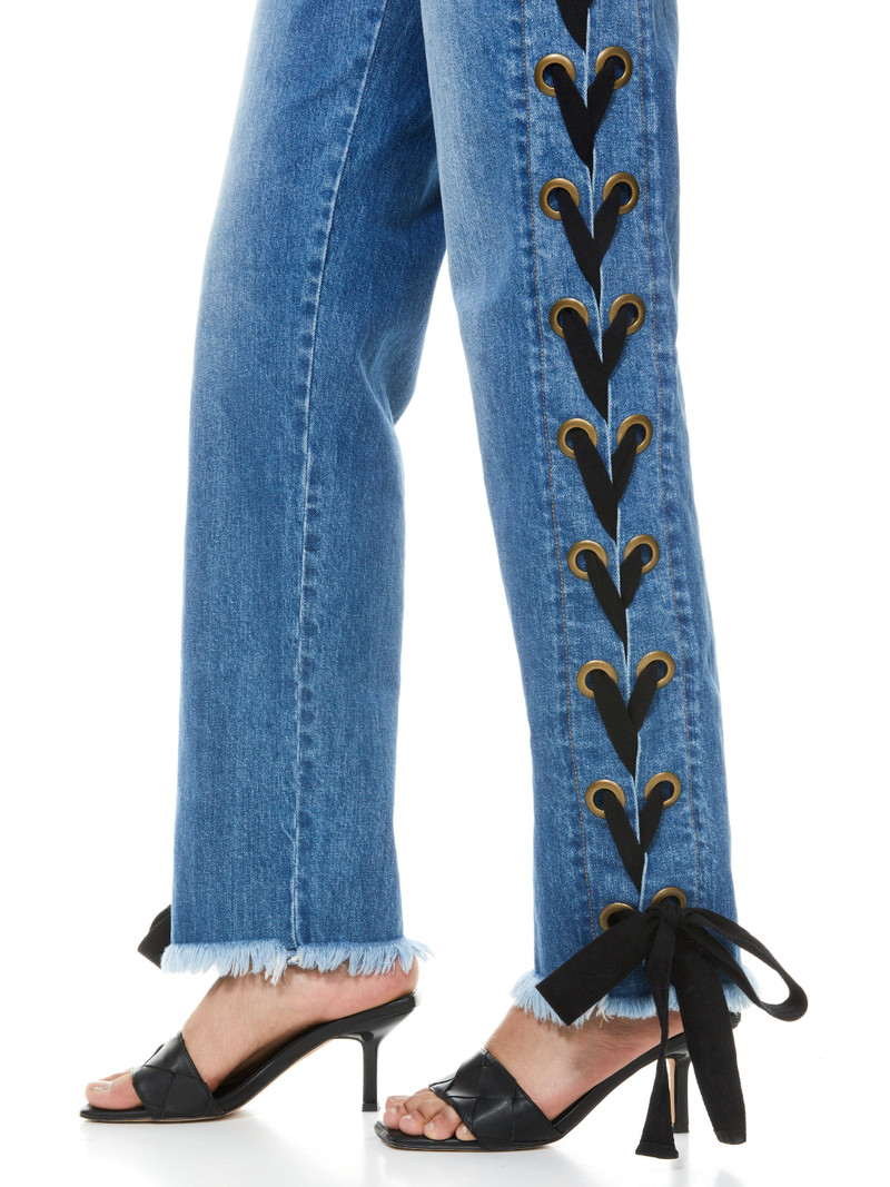 SHAYNE LACE UP RIBBON JEAN 5