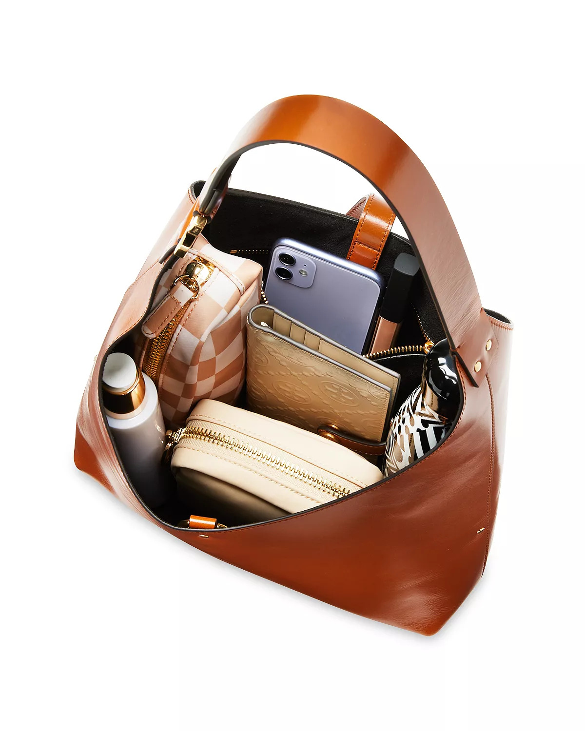 Marcie Small Leather Hobo Bag - 3
