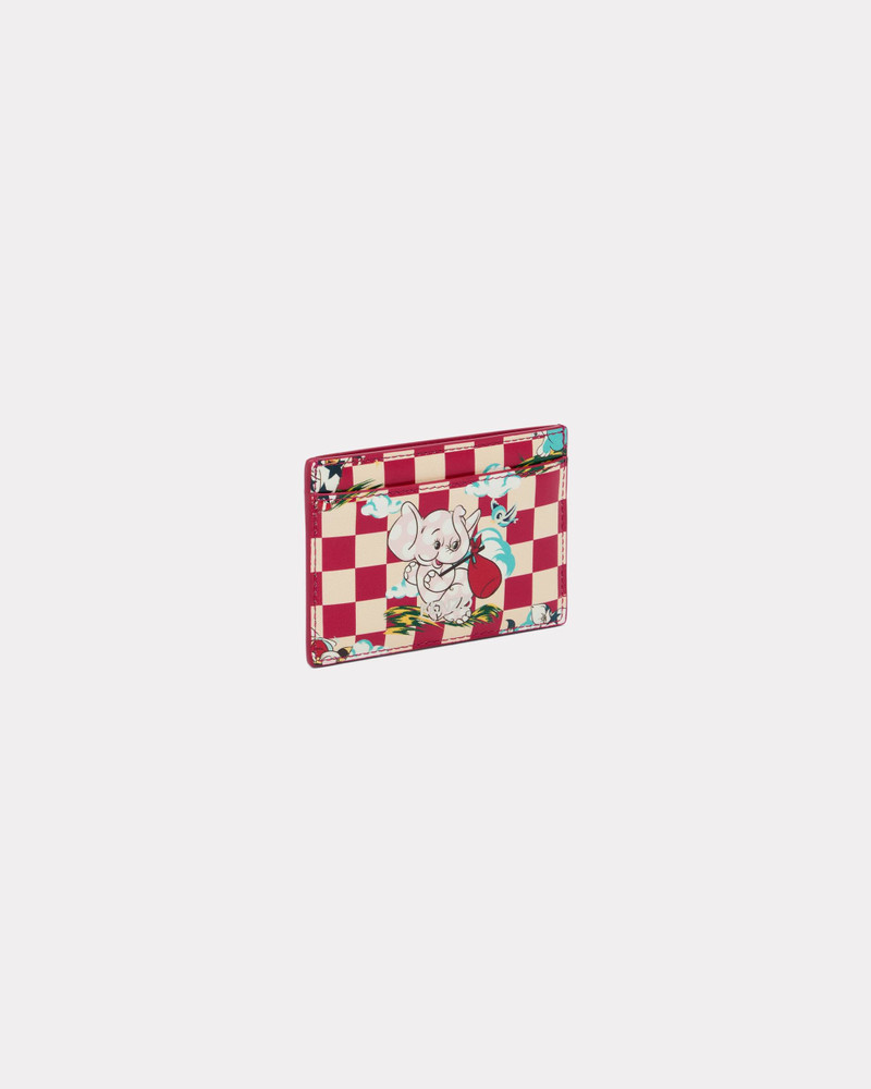 'KENZO Cartoon' card holder in leather 1