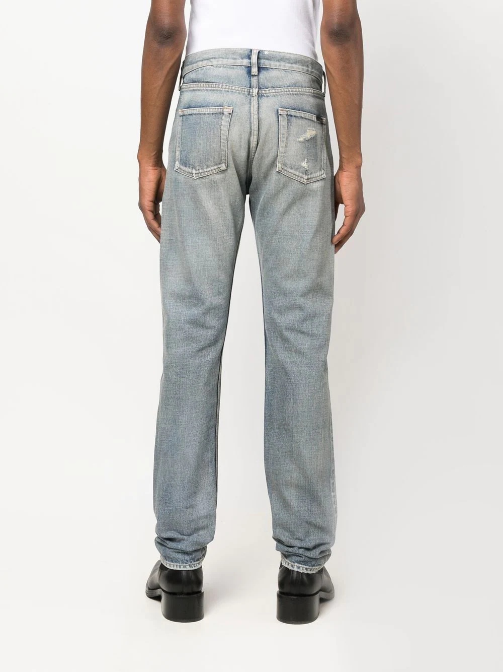 mid-rise straight jeans - 4