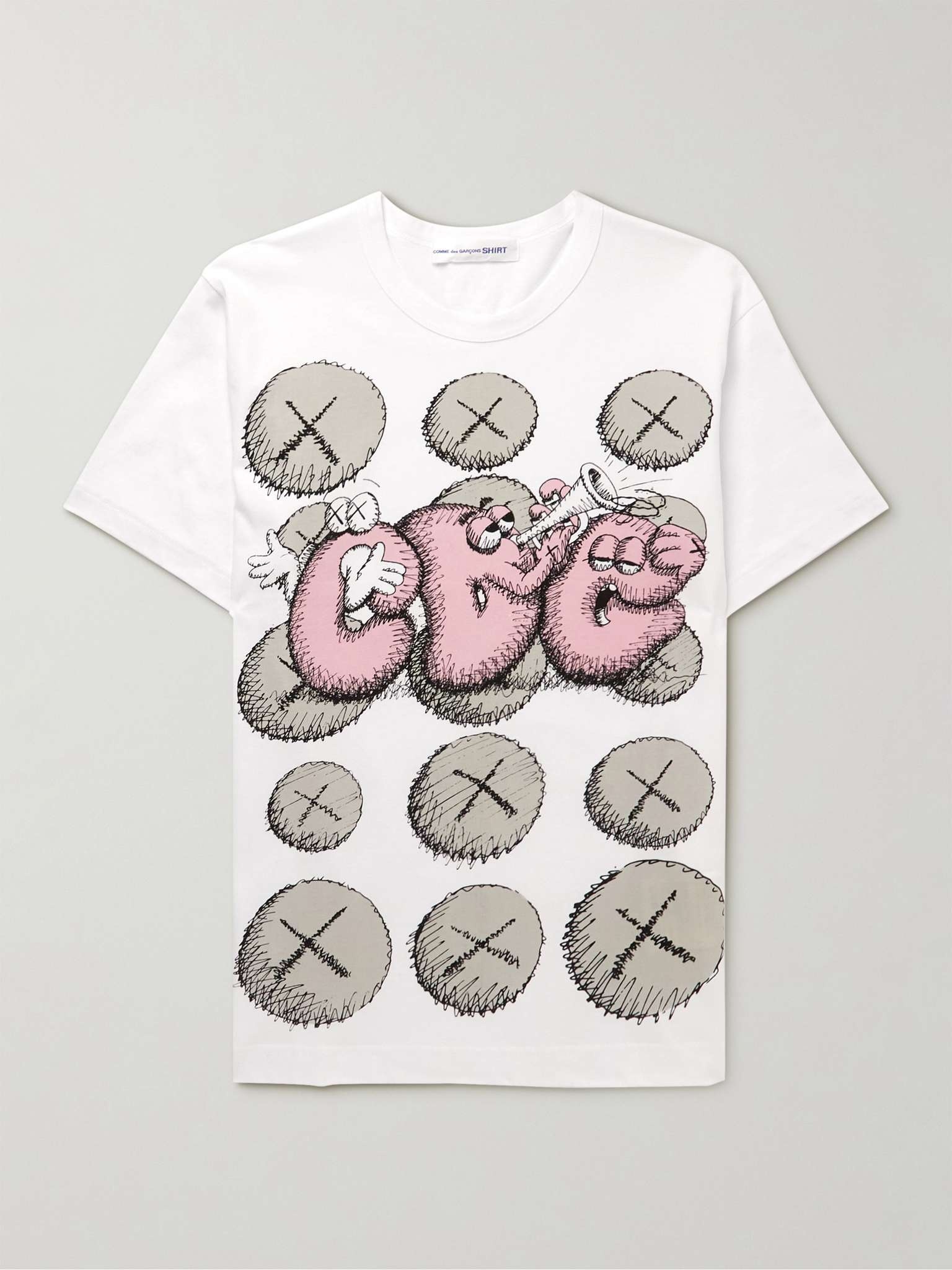 + KAWS Printed Cotton-Jersey T-Shirt - 1