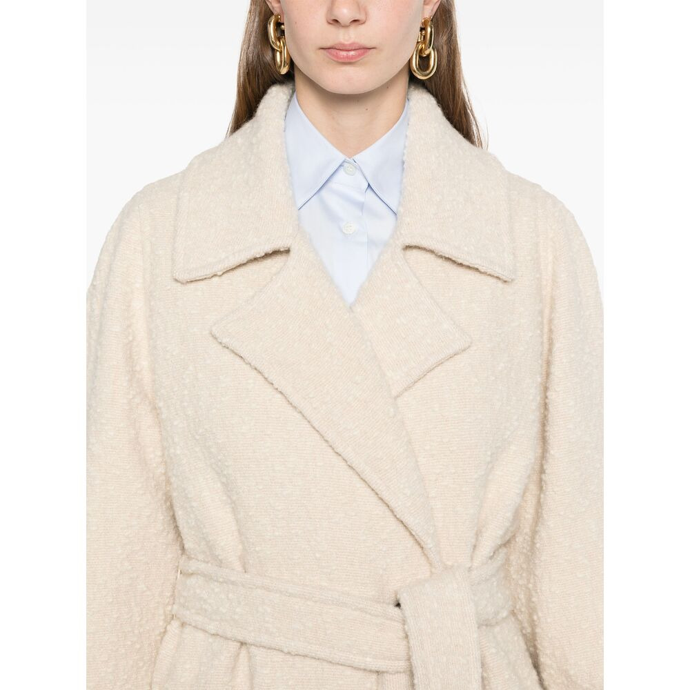 Herno Neutrals Coats - Double Breasted & Peacoats Women - 2