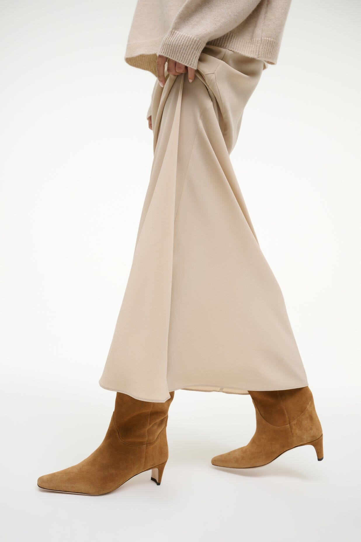 STAUD WESTERN WALLY BOOT TAN SUEDE - 2