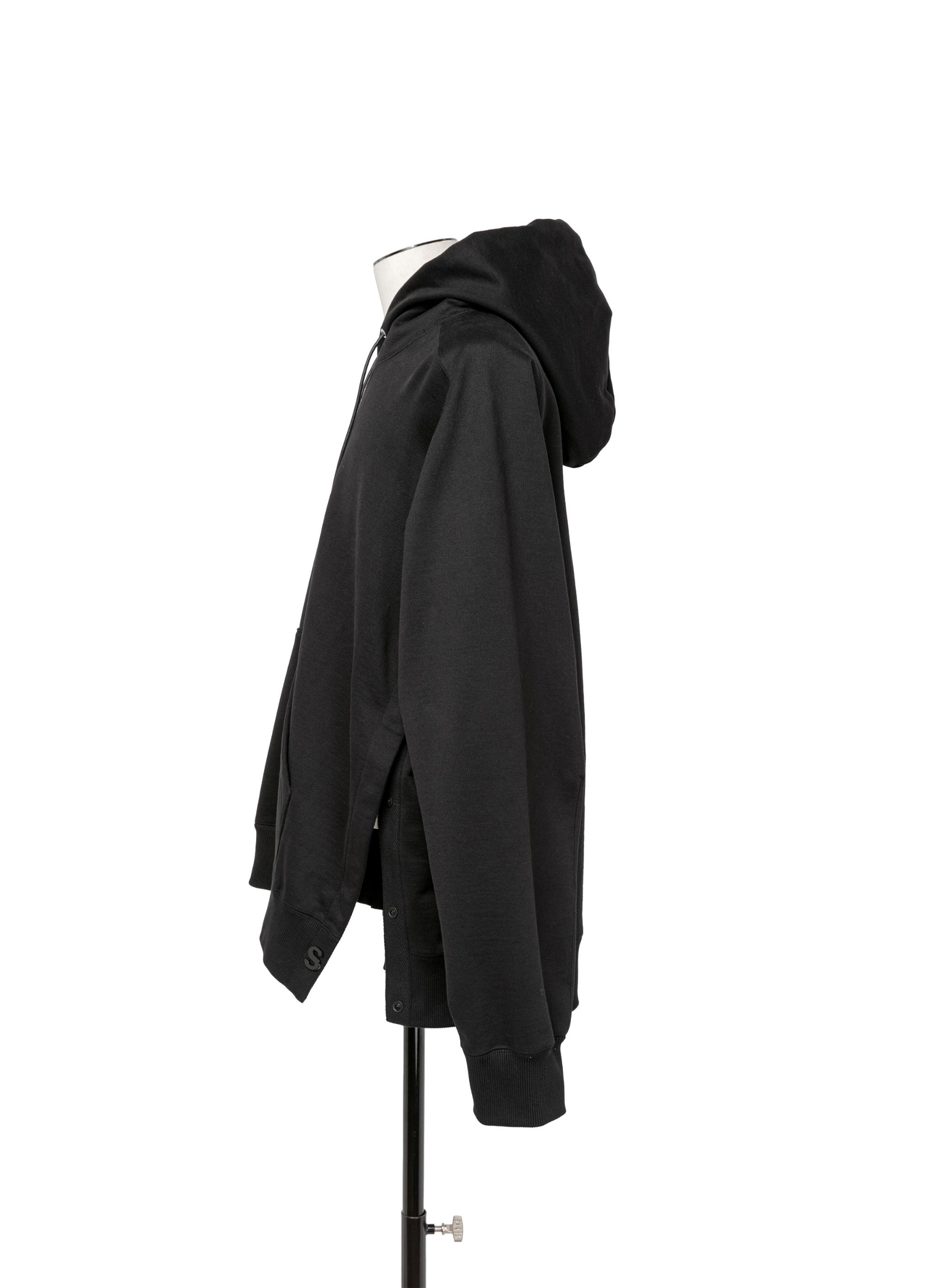 トップス sacai s Sweat Jersey Hoodie SACAI: S Sweat Jersey Hoodie (Black) | DSMG E-SHOP