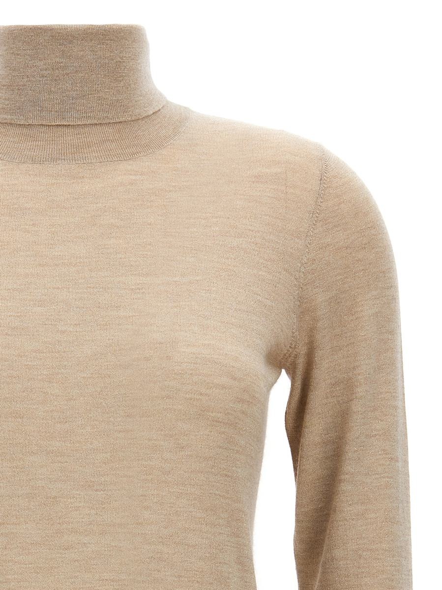 Brunello Cucinelli BRUNELLO CUCINELLI GLITTER TURTLENECK SWEATER - 3