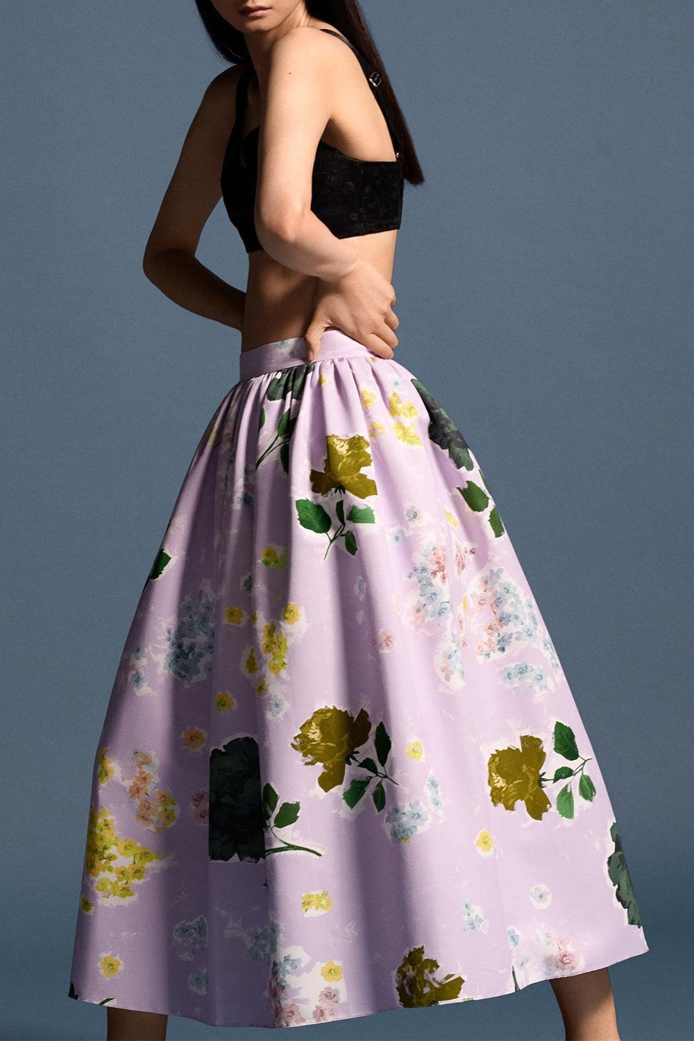 Gathered Midi Skirt - 2