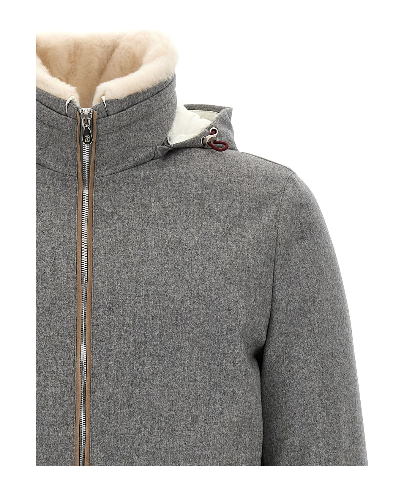 Sherling Neck Bomber Jacket - 3