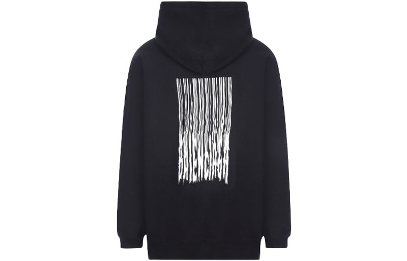 BALENCIAGA Balenciaga Barcode Cotton Hoodie 'Black' 651799TKVE61070 outlook
