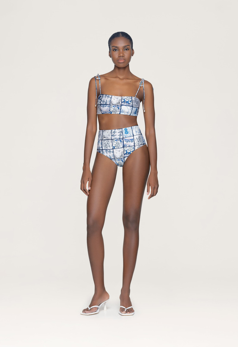 Agua by Agua Bendita Magenta Porcelana Bikini Bottom outlook