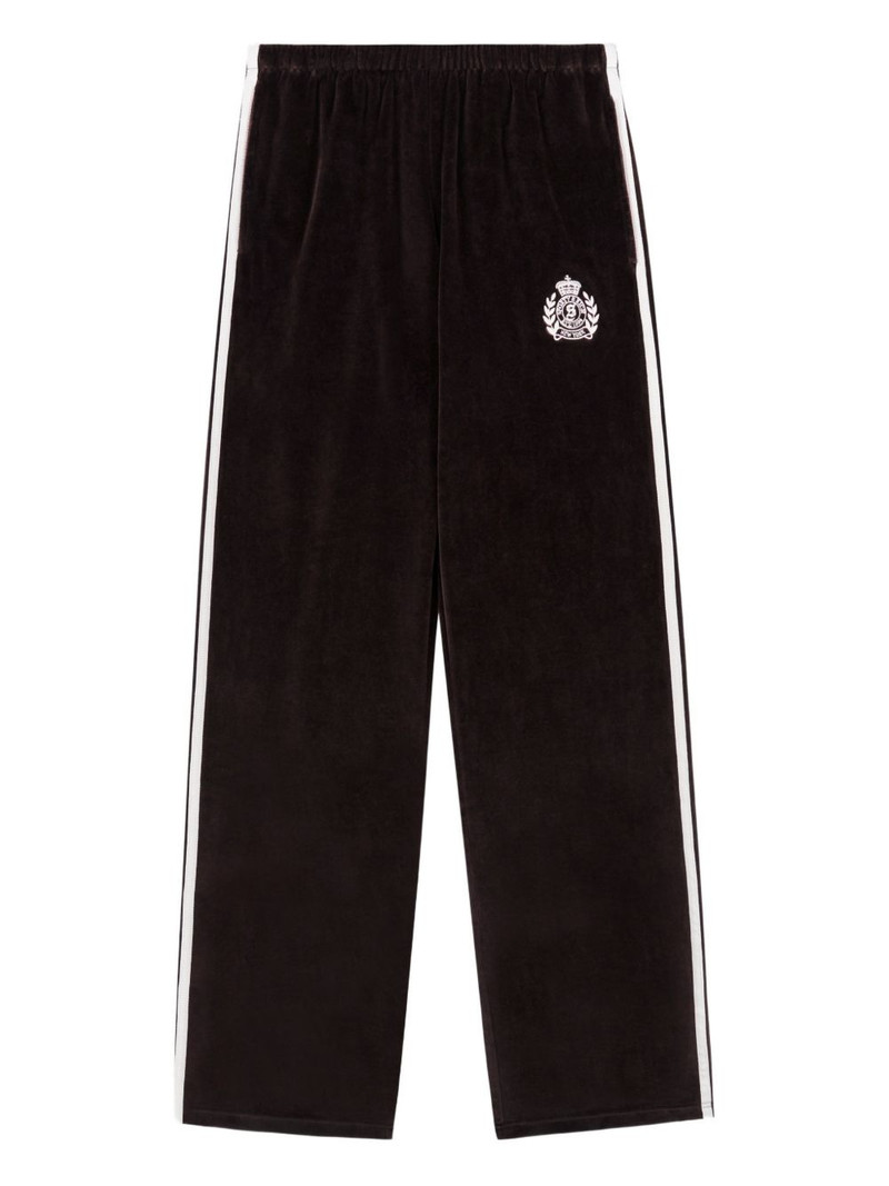 NY Crest logo stripe track pants 1