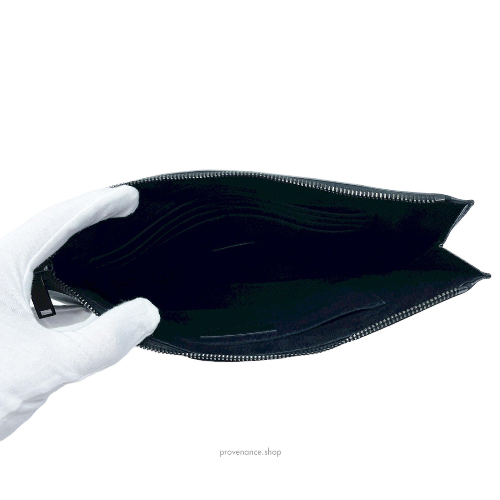 Saint Laurent Paris SLP Zipped Pouch - Shadow Camo - 7