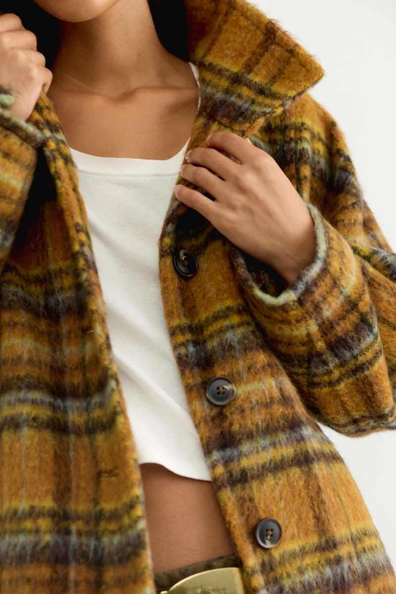 Beau Plaid Cocoon Coat 5